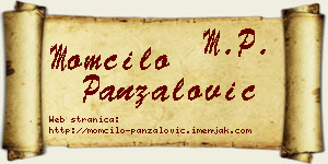 Momčilo Panzalović vizit kartica